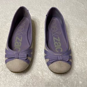 Zoe & Zac Canvas Flats With Bow size 7.5